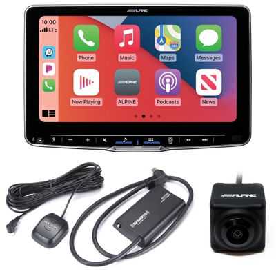 Alpine ILX-F509 Halo9 9" Receiver Compatible with Wireless Android Auto & Apple CarPlay with SXV300v1 Satellite Tuner & Back Up Camera