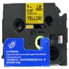 LM Tapes - Premium 3/8" (9mm) Black on Yellow Compatible TZe P-Touch Tape for use with Brother PT-530, PT530, PT-550, PT550 Label Maker Includes Tape Size/Color Guide. view 2