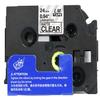 LM Tapes - Premium 1" (24mm) Black on Matte Clear Compatible TZe P-Touch Tape for use with Brother PT-3600, PT3600 Label Maker Includes Tape Size/Color Guide. view 2