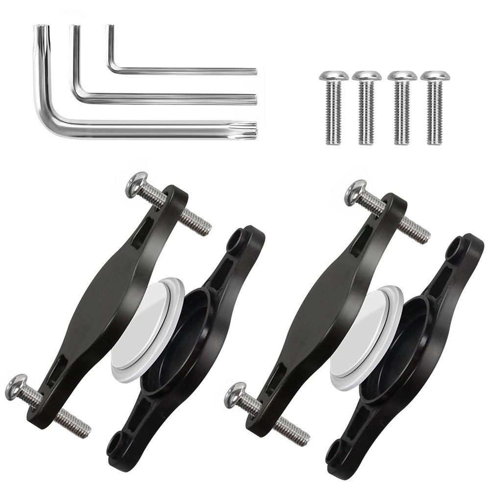 Air-tag Bike Mount Hidden Waterproof,Air-tag Case with Safety Screws,Air-Tag Bicycle Mount to Be Hidden Under Bottle Cages,Perfect Camouflage,with Complete Disassembly(Standard Waterproof 2 Pack)