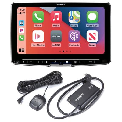 Alpine ILX-F509 Halo9 9" Receiver Compatible with Wireless Android Auto & Apple CarPlay with SXV300v1 Satellite Tuner