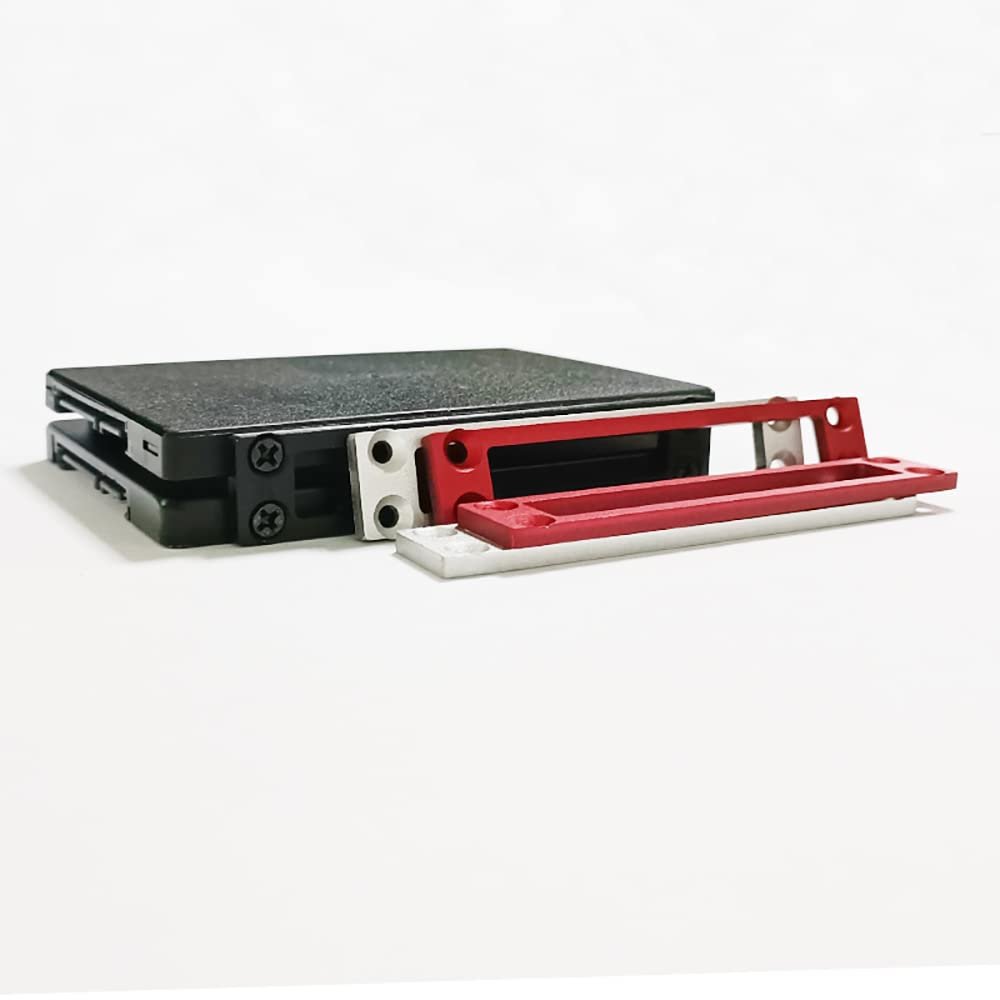 DIY 2.5 inch Solid State Hard Disk SSD Aluminium Alloy Bracket ITX Computer case Built-in PC SSD HDD Bracket 2 Bays SATA PATA Computer Hard Disk Rack Docking Station Base