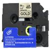 LM Tapes - Premium 1.5" (36mm) Black on Reflective Gold Compatible TZe P-Touch Tape for use with Brother PT-2500PC, PT2500PC Label Maker Includes Tape Size/Color Guide. view 2