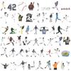 allydrew Waterproof Vinyl Stickers for Water Bottles, Laptop, Phones, Skateboards, Decals for Teens, 100pcs, Baseball view 3