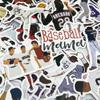 allydrew Waterproof Vinyl Stickers for Water Bottles, Laptop, Phones, Skateboards, Decals for Teens, 100pcs, Baseball view 4