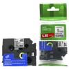 LM Tapes - Premium 3/8" (9mm) Black on Reflective Silver Compatible TZe P-Touch Tape for use with Brother PT-9400, PT9400 Label Maker Includes Tape Size/Color Guide. view 2