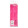 11 Inch Zip Ties, Neon Pink, 100 Pack, 50 lbs. Break Strength, Standard-Duty Nylon Zip Ties, J. J. Keller & Associates, Inc. view 2