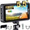 Desview R5II 5.5 inch Touch Screen Camera Field Monitor with 800nits 3D Lut Full HD 1920x1080 IPS Waveform VectorScope Peaking Focus 4K HDMI 8V DC Input Output for DSLR Camera view 1