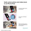 Piodata iXflash Cube 128GB Photo Storage | Apple MFi Certified USB Type C Memory Stick | Auto Backup for iPhone & iPad | Flash Drive for Photos & Videos view 2