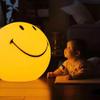 Somesino Night Light for Kids Smiley Face Lamp Light Birthday Gifts for Girls Boys Plastic Nightlight Portable Nursery USB Rechargeable Animal Night Lights for Baby Toddler Teen Bedrooms (15CM) view 3