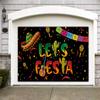 6 X 3.6ft Mexican Let's Fiesta Black Backdrop Let's Fiesta Luau Cinco De Mayo Party Decoration Let's Fiesta Birthday Decoration Party Supplies Mexican Festival Birthday Backdrop Photography Background view 3