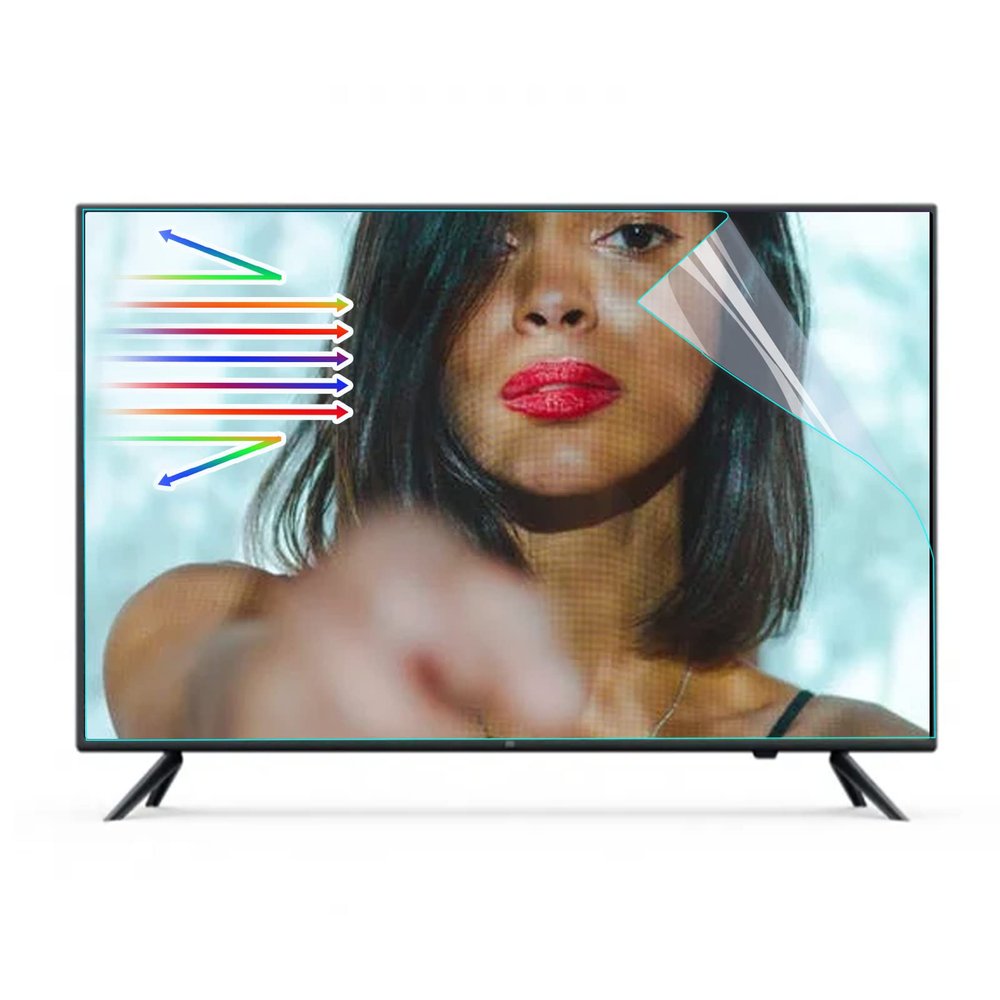 TYRHMY HDTV Mate Out Blue Light TV Screen Protection Material 55 Inch Film Take Care of Your Eyesight Protect Your Television from Vandalism,48.0 * 27.1 Inches