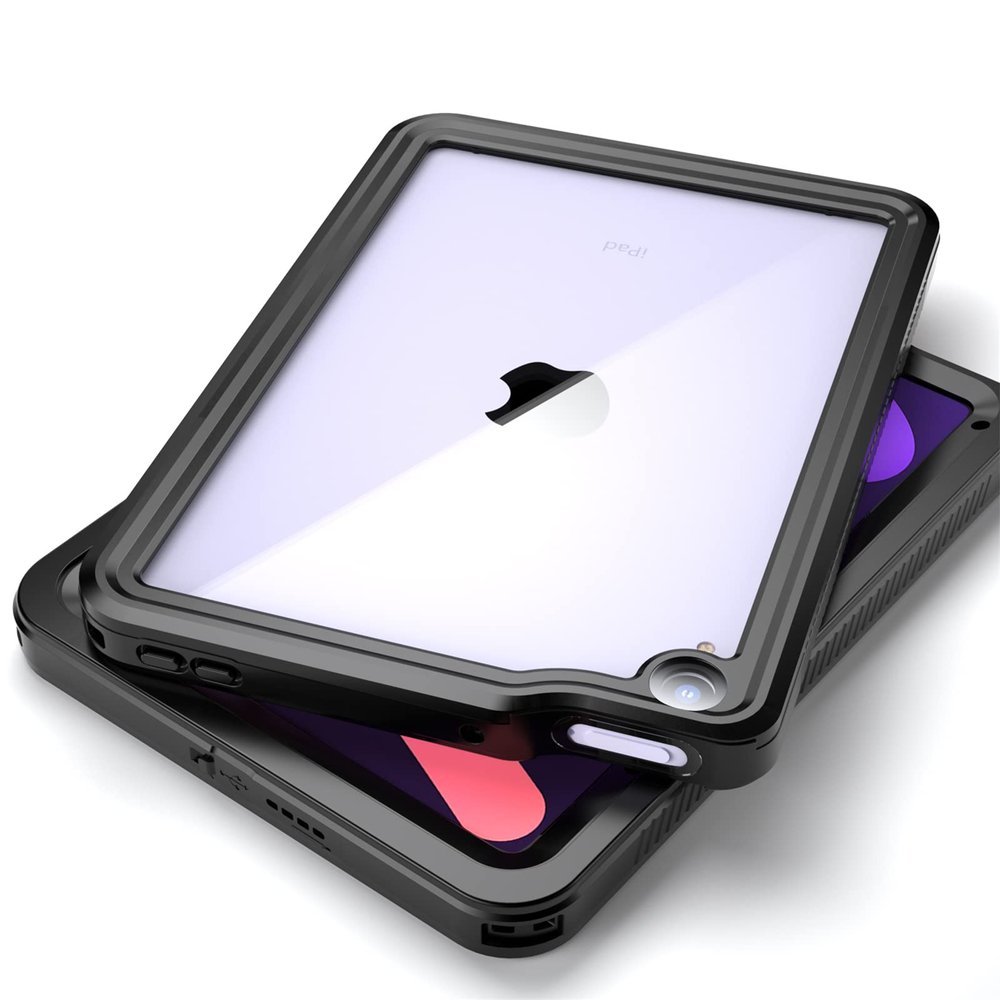 AdirMi Waterproof Case for iPad Mini 6 2021 (8.3 Inch), IP68 Full Body Protection Built-in Screen Protector Rugged Heavy Duty Shockproof Snowproof Dustproof Cover with Lanyard & Kickstand