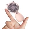 Aheadife Handheld Mini Fan,Portable USB Rechargeable Fan,Small Personal Fan Pocket Desktop Table Quiet Hand with Strong Wind,Lanyard((Mini Hand Fan-Pink) view 1