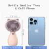 Aheadife Handheld Mini Fan,Portable USB Rechargeable Fan,Small Personal Fan Pocket Desktop Table Quiet Hand with Strong Wind,Lanyard((Mini Hand Fan-Pink) view 2
