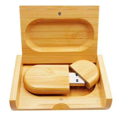 Wooden USB Flash Drives PENDRIVE Thumb Drives U Disk Memory Sticks for Birthday Business Valentine's Day Present (Bamboo USB3.0 32GB)