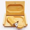 Wooden USB Flash Drives PENDRIVE Thumb Drives U Disk Memory Sticks for Birthday Business Valentine's Day Present (Bamboo USB3.0 32GB) view 4