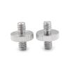 PENGFA Wshao Store 2PCS 1/4" 1/4" Male to 1/4" Male Threaded Screw Adapter Threaded Screw Photo Accessories view 1