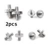 PENGFA Wshao Store 2PCS 1/4" 1/4" Male to 1/4" Male Threaded Screw Adapter Threaded Screw Photo Accessories view 4