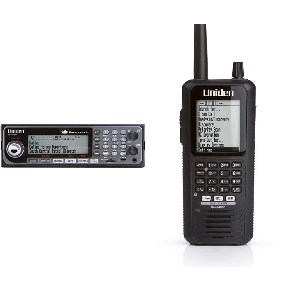 Uniden HomePatrol Series Scanners Bundle - BCD536HP Base/Mobile + BCD436HP Handheld Scanner