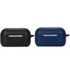 2 Pack DAYJOY Soft Silicone Protective Case Cover Compatible with 1More EVO Earbuds, Protective Skin Sleeve with Key Chain (Black+Blue) view 1