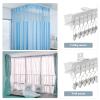 Ceiling Curtain Track, Flexible Bendable Curtain Rail System, 20Ft Wall Mount Heavy Duty Sliding Room Divider Ceiling Track for Curtains, RV, Shower, Hospital view 2