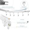 Ceiling Curtain Track, Flexible Bendable Curtain Rail System, 20Ft Wall Mount Heavy Duty Sliding Room Divider Ceiling Track for Curtains, RV, Shower, Hospital view 4