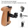 Mini Side Wooden Handle Handgrip, Camera Cage Top Handle Wood Grip, Universal Screw Hole, Cold Shoe Mount for Mirrorless Digital Camera DSLR Camera view 4
