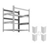 AAAwave The Sluice V.2 12 GPU Mining Rig Frame and 4 pcs of Stacking Brackets (White) view 1