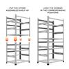AAAwave The Sluice V.2 12 GPU Mining Rig Frame and 4 pcs of Stacking Brackets (White) view 4