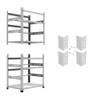 AAAwave The Sluice V.2 12 GPU Mining Rig Frame and 4 pcs of Stacking Brackets (White, 2 Frames) view 1