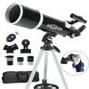 Telescope for Adults & Beginner Astronomers - 80mm Aperture 600mm Fully Multi-Coated High Transmission Coatings with AZ Mount Tripod Phone Adapter, Carrying Bag, Wireless Control. view 1