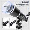 Telescope for Adults & Beginner Astronomers - 80mm Aperture 600mm Fully Multi-Coated High Transmission Coatings with AZ Mount Tripod Phone Adapter, Carrying Bag, Wireless Control. view 2