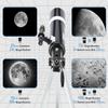 Telescope for Adults & Beginner Astronomers - 80mm Aperture 600mm Fully Multi-Coated High Transmission Coatings with AZ Mount Tripod Phone Adapter, Carrying Bag, Wireless Control. view 3