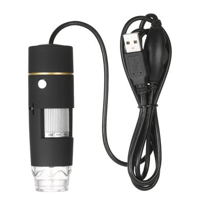 Microscope Accessories Kit 1000X Magnification USB Digital Microscope with 8-LED Light Microscope Slides (Color : Microscope)