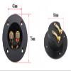 BlueMart 3" Round 2-Way Binding Post Screw Cup Connector Speaker Box Terminal Cup (Black - 2pcs) view 2