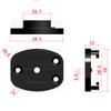 BGNing CNC Aluminum Flat Surface Mount w/Tripod cam Adapter (Black) Compatible with GoPro Hero3/3+/4/5/6/7/8/9/MAX, Insta360 ONE R, Osmo Action (5 Pcs) view 3