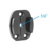 BGNing CNC Aluminum Flat Surface Mount w/Tripod cam Adapter (Black) Compatible with GoPro Hero3/3+/4/5/6/7/8/9/MAX, Insta360 ONE R, Osmo Action (2 Pcs) view 4