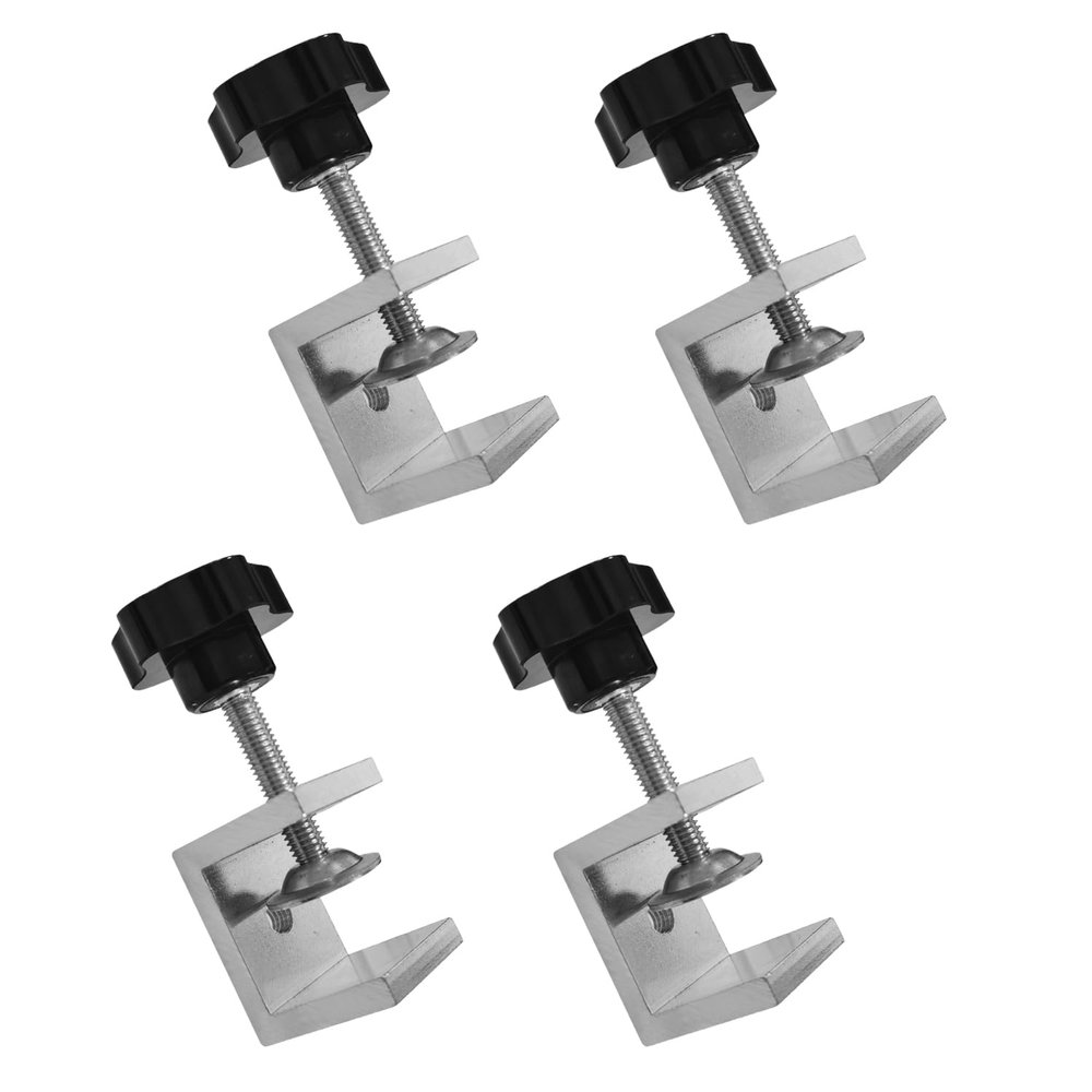 TKGKHK 4 Pack Heavy Duty Aluminum 1 Inch Tiger Clamp Woodworking Clamp Desktop Mount Holder Stand Base Stand Mounting Accessory Woodworking Welding and Construction
