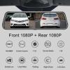 Cafliyun Mirror Dash Cam Front and Rear 1080P Backup Camera 10 Inch IPS Screen Car Dvr Mirror Dash Camera Dash Cam Dual Lens with Night Vision view 4