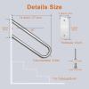 20 inch Stainless Steel Handrail for 1-3 Steps- 1.25" Tube, ZUEXT U Shaped Chrome Safety Grab Bar for Stairs, Wall Mounted Hand Railing for Outdoor Garage Interior Exterior Stairway view 2