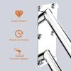 20 inch Stainless Steel Handrail for 1-3 Steps- 1.25" Tube, ZUEXT U Shaped Chrome Safety Grab Bar for Stairs, Wall Mounted Hand Railing for Outdoor Garage Interior Exterior Stairway view 4