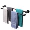 TocTen Double Bath Towel Bar - Thicken SUS304 Stainless Steel Towel Rack for Bathroom, Bathroom Accessories Double Towel Rod Heavy Duty Wall Mounted Towel Holder (Black, 30IN) view 1