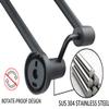TocTen Double Bath Towel Bar - Thicken SUS304 Stainless Steel Towel Rack for Bathroom, Bathroom Accessories Double Towel Rod Heavy Duty Wall Mounted Towel Holder (Black, 30IN) view 4