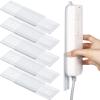 Yinkin 6 Pcs Power Strip Holder Self Adhesive Power Strip Wall Mounted Protector Punch Free Cable Management System Plug-in Surge Protector Holder for Computer Office view 1
