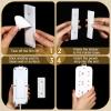 Yinkin 6 Pcs Power Strip Holder Self Adhesive Power Strip Wall Mounted Protector Punch Free Cable Management System Plug-in Surge Protector Holder for Computer Office view 4