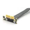 10Gtek PCIe 3.0 x1 Riser Cable, Male 90 to Female 90 EMI-Shielded GPU Jumper Cable for Graphics Cards, 20cm/0.66ft view 3