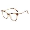bullabulling Stylish TR90 Floral Cat Eye Reading Glasses For Women Oversized Frame Blue Light Blocking (floral, 1.5, multiplier_x) view 1