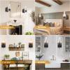 Yisuro Hardwired Wall Sconce,Oil Rubbed Bronze Hardwired Wall Sconce Indoor, Retro Rustic Wall Lamps with Amber Glass,Vintage Bedside Sconces Wall Lighting for Living Room Bathroom view 3