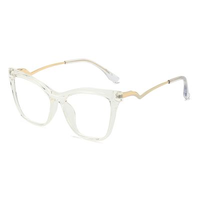 bullabulling Stylish TR90 Floral Cat Eye Reading Glasses For Women Oversized Frame Blue Light Blocking (clear, 1, multiplier_x)
